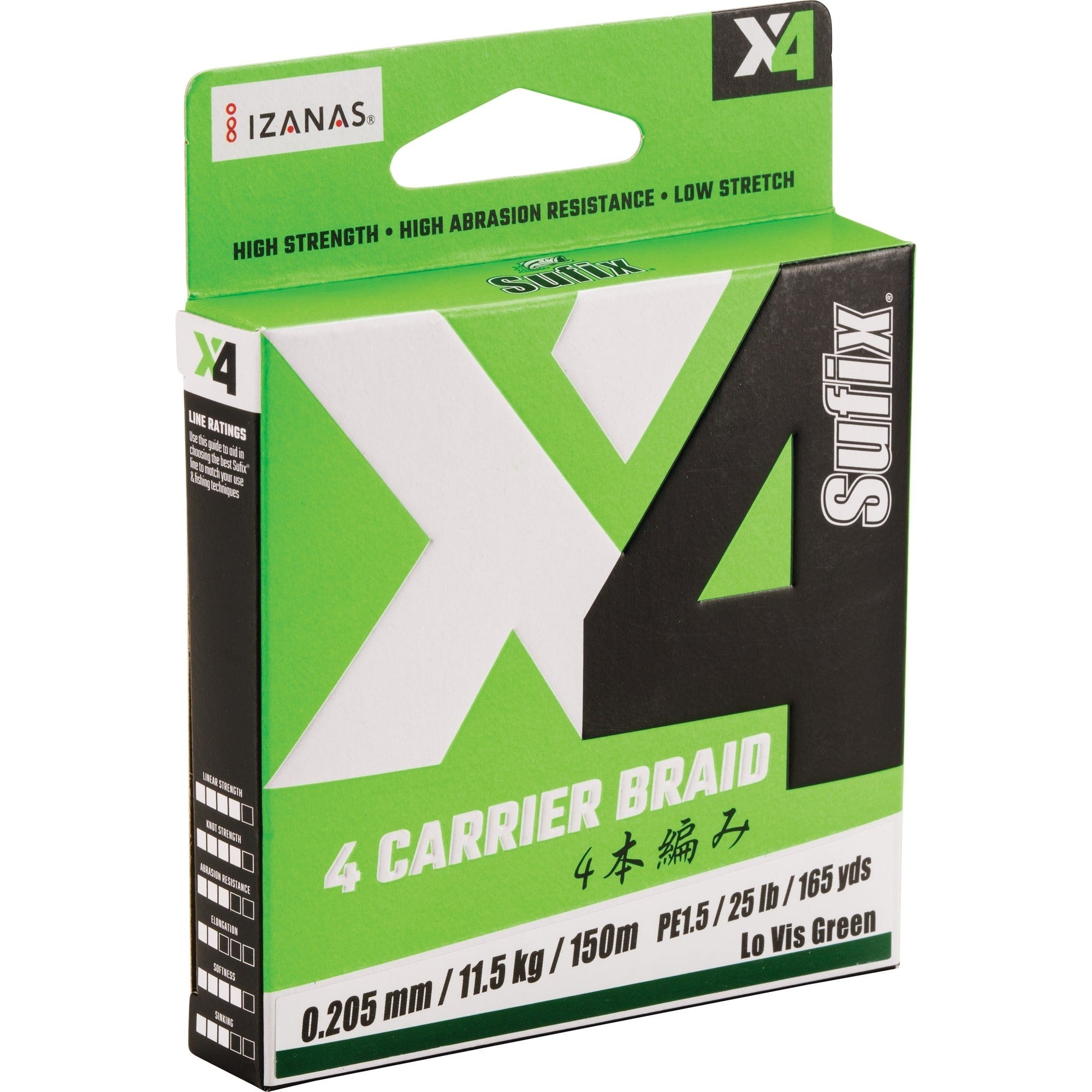 Braid Lo Vis Green 150m 0,185mm 10 kg | KoneMuonio