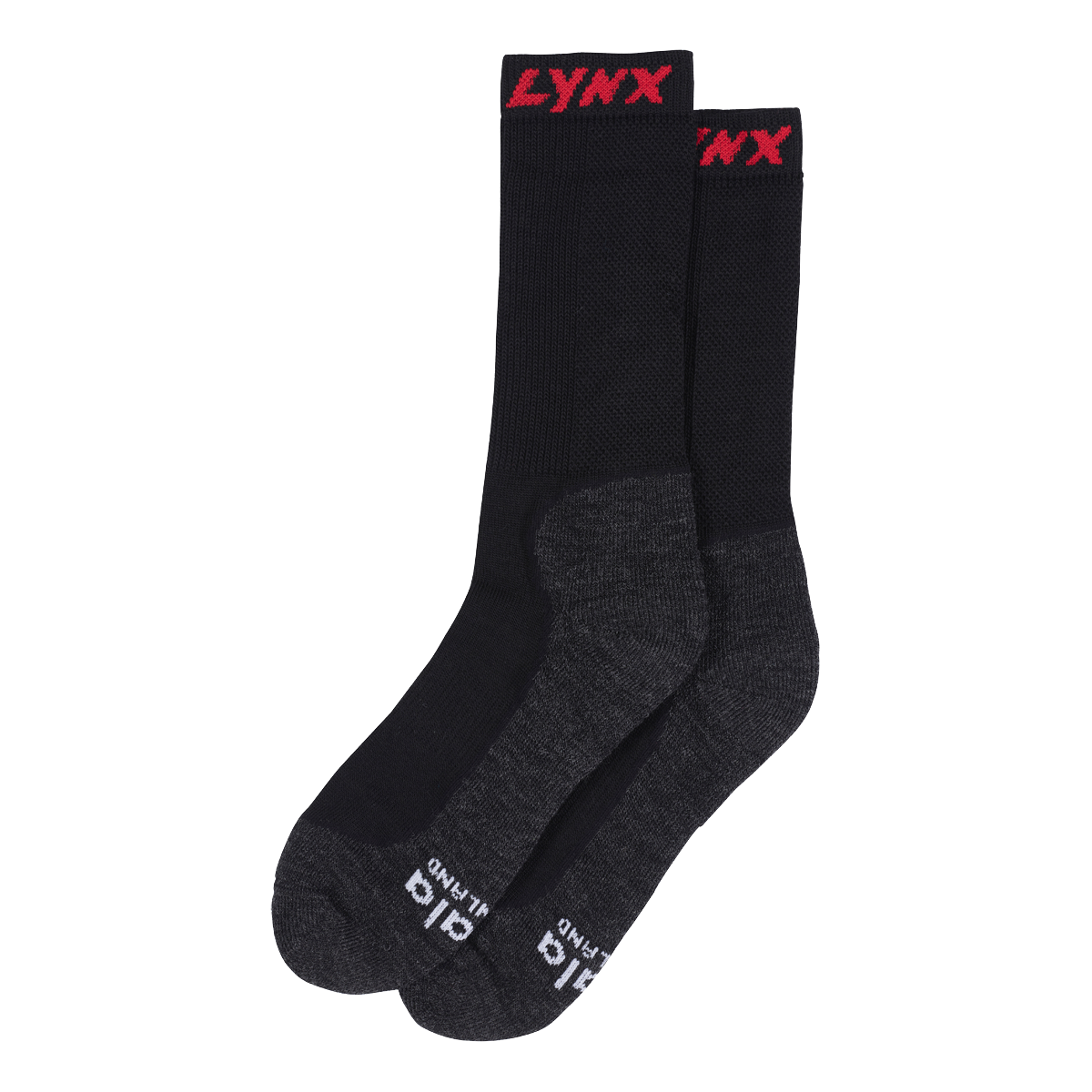 Lynx X Svala Merino -sukat, musta, unisex