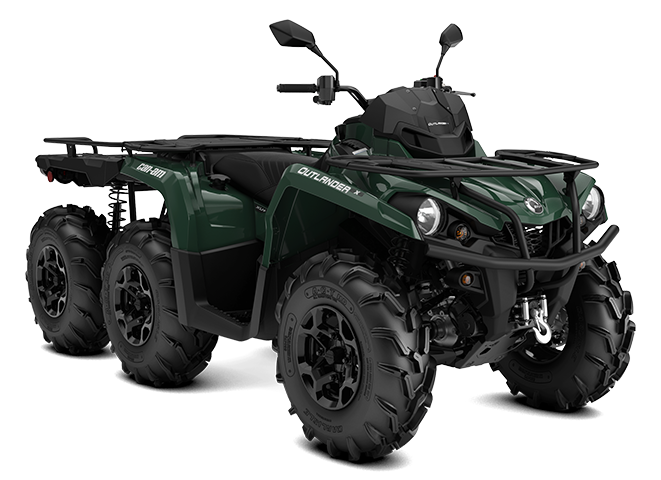 Can-Am 6x6  Outlander 6X6 XU+ T - Flat Bed 450 Tundra Green T3b - 60km/h