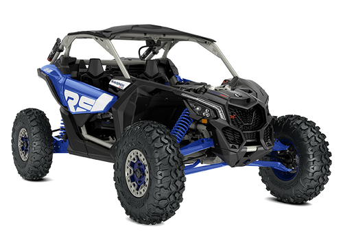 Can-Am REC-SPORT Maverick X RS SAS Turbo RR Intense Blue, Carbon Black & Chalk G | KoneMuonio