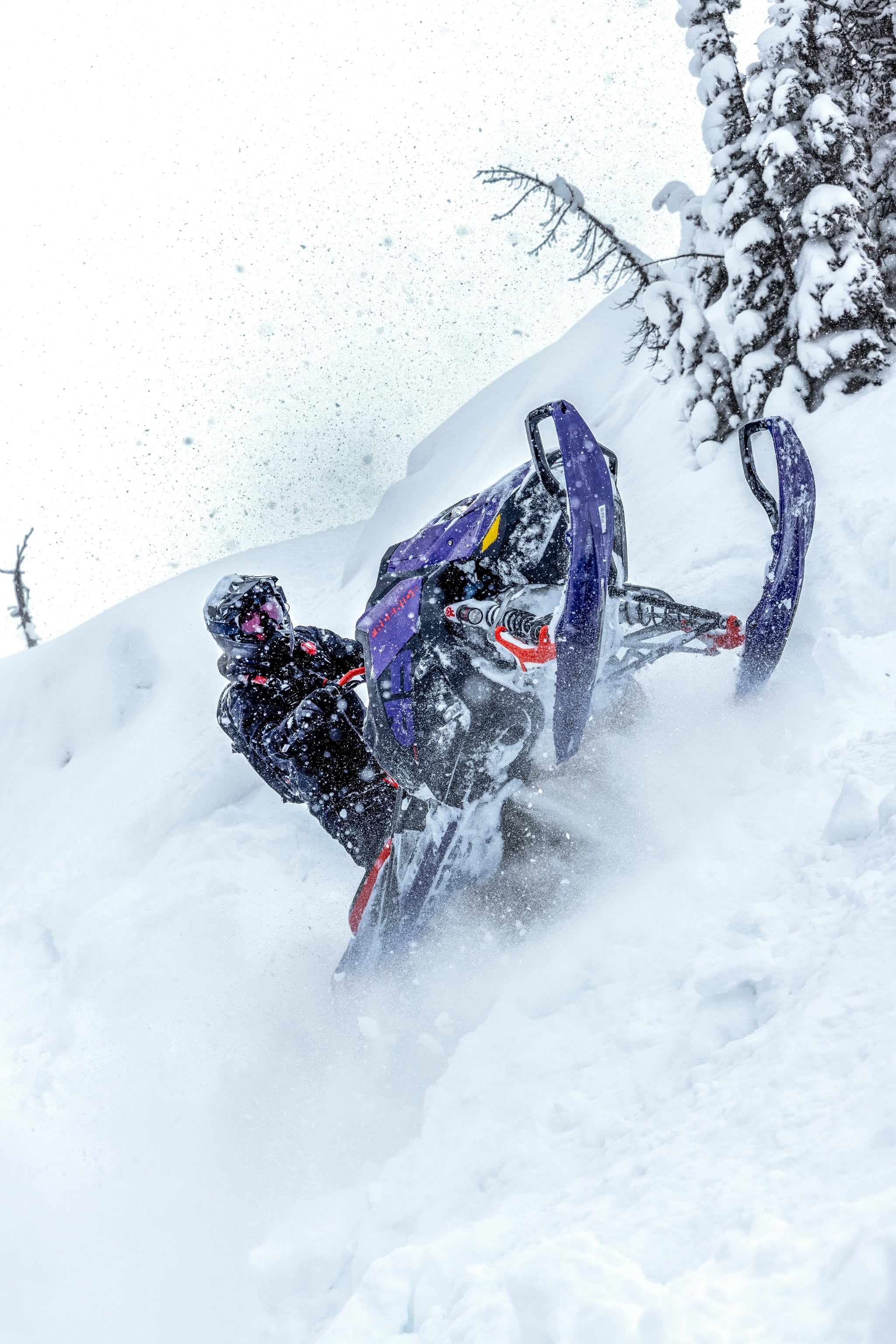 Ski-Doo Freeride Standard 850 E-TEC Turbo R 154 DSHOT 3.0in 76mm 10.25 in. Color — toimintakuva