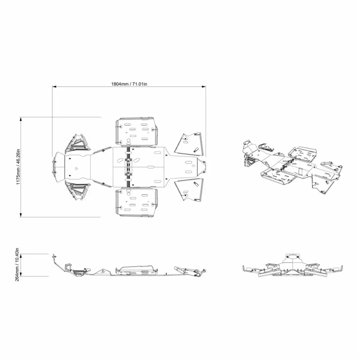 PLATE_SKID UNDER KIT