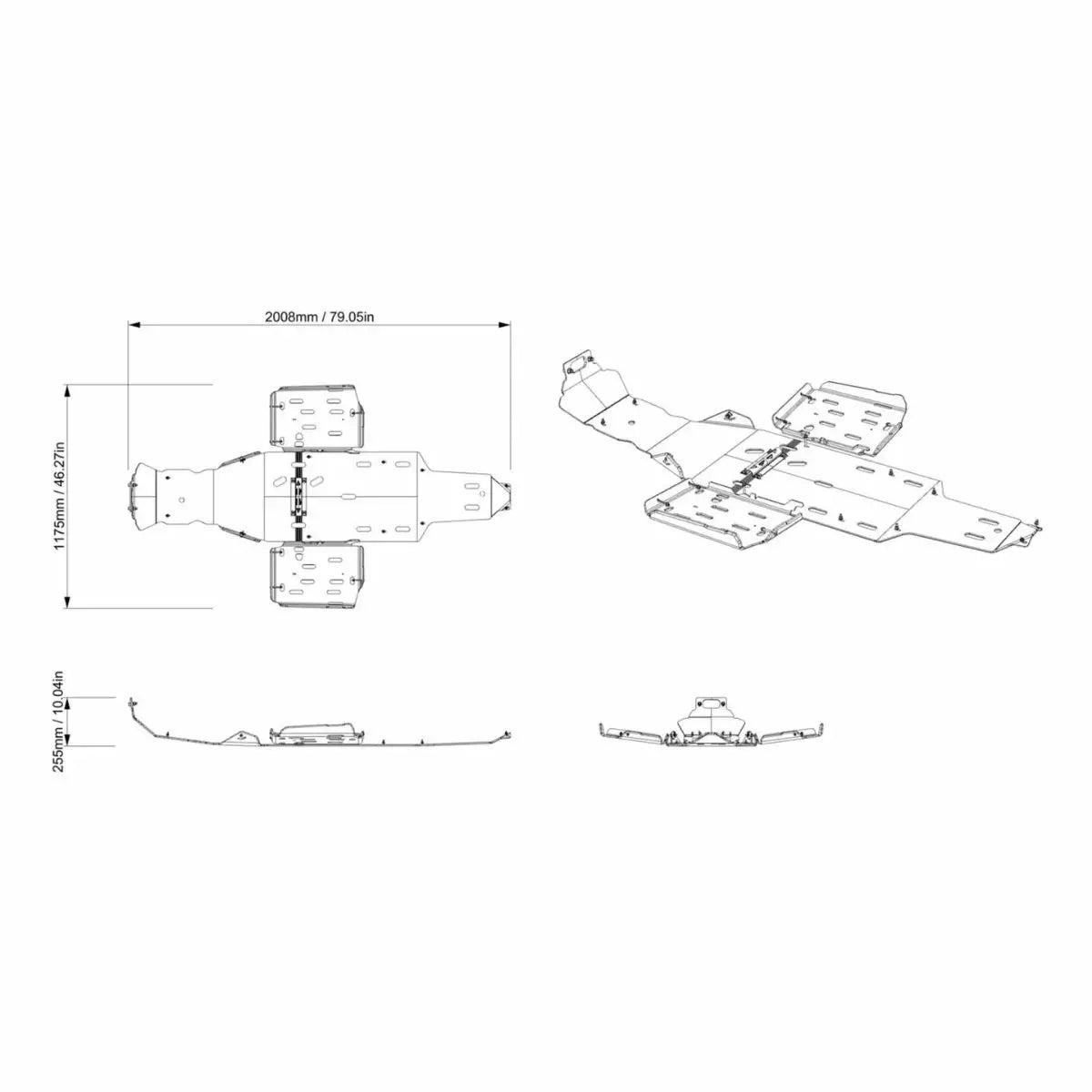 PLATE_SKID UNDER KIT 2UP