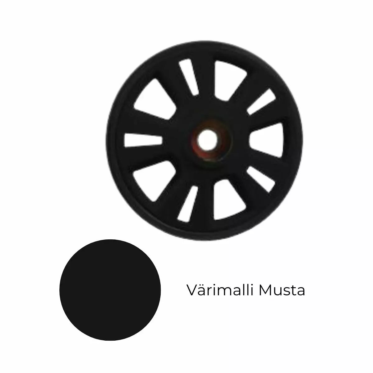DEEP BLACK WHEEL ASS Y, 141 MM