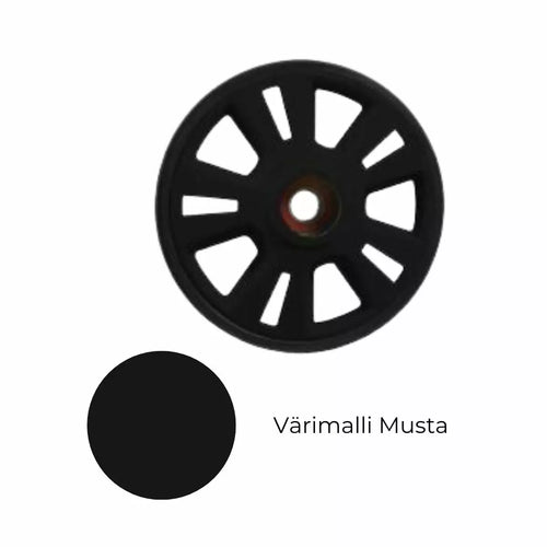 BLACK WHEEL ASS Y, 152 MM